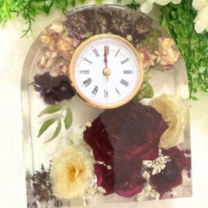 Resin Arched Clock