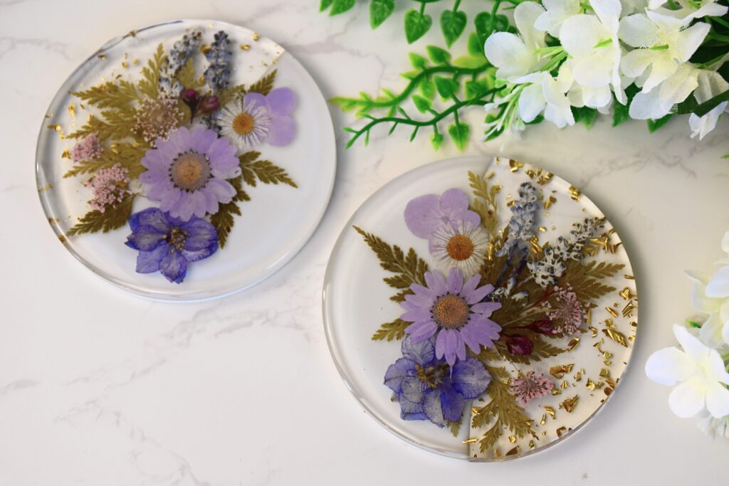 BTA Pressed Flower Coaster 5